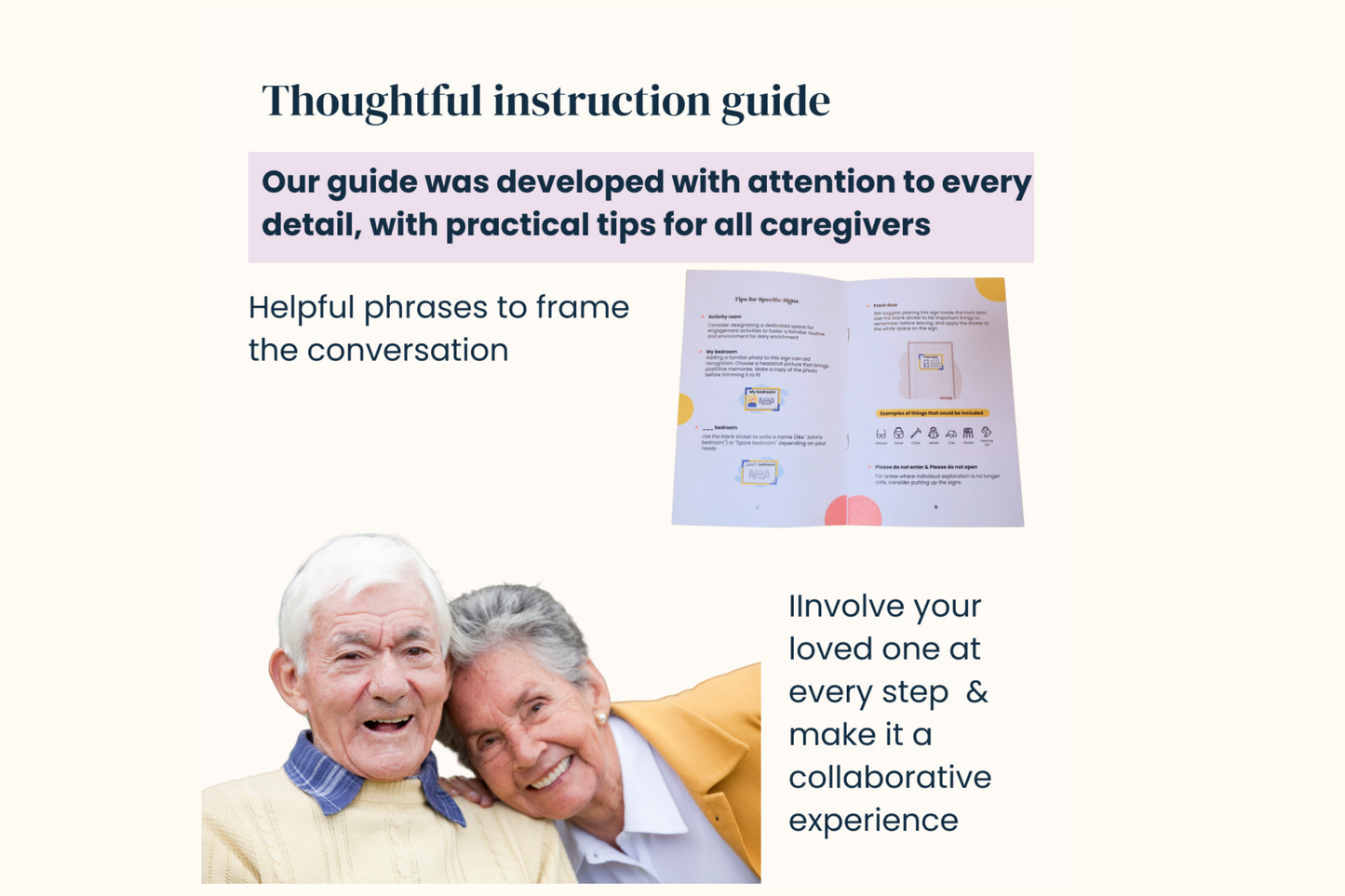 A set of 22 Familiar Space™ room signs for dementia and Alzheimer's care.