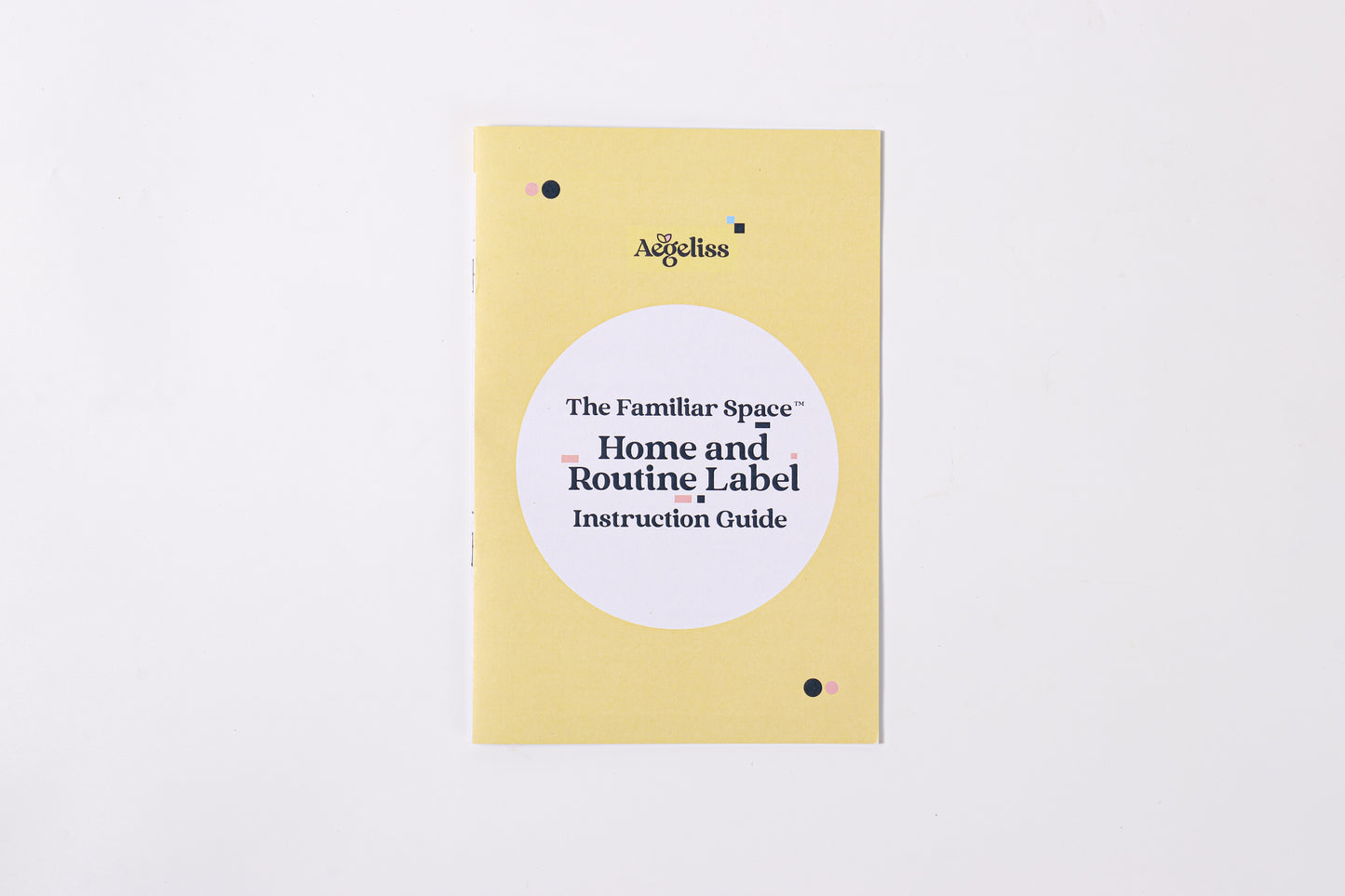 A sheet of The Familiar Space™ reusable TPE home labels with clear icons.