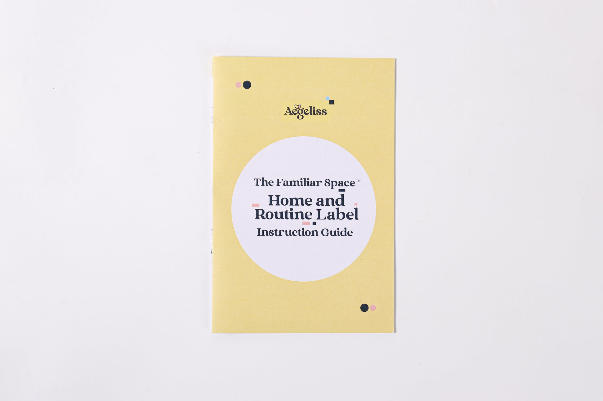 A sheet of The Familiar Space™ reusable TPE home labels with clear icons.