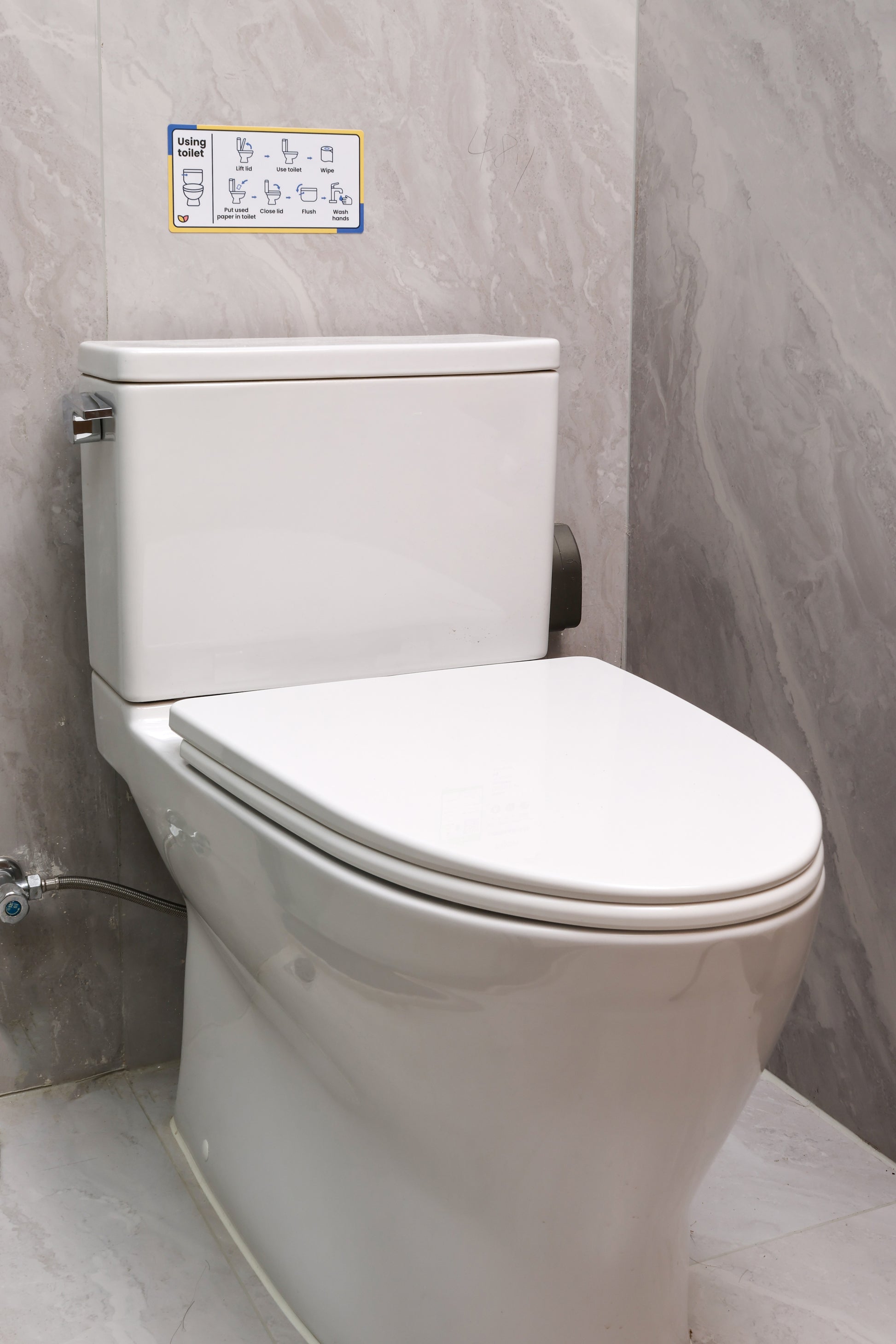 A sheet of The Familiar Space™ reusable TPE home labels with clear icons.